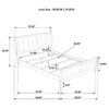 Wilkes 51-inch Upholstered Full Bed Dark Cocoa