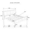 Wilkes 51-inch Upholstered Eastern King Bed Dark Cocoa