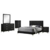 Kendall 5-piece Eastern King Bedroom Set Black