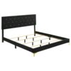Kendall Upholstered Eastern King Panel Bed Black