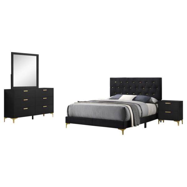 Kendall 4-piece Queen Bedroom Set Black