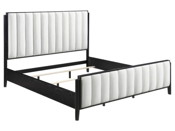 Brookmead 60-inch Upholstered Eastern King Bed Black