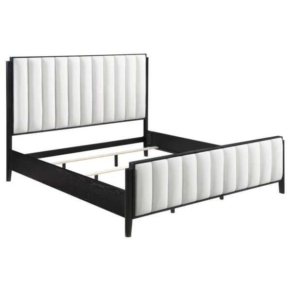 Brookmead 60-inch Upholstered Eastern King Bed Black