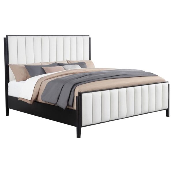 Brookmead 60-inch Upholstered Eastern King Bed Black