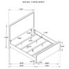 Anastasia Upholstered Eastern King Panel Bed Pearl White