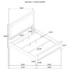 Marielle Eastern King Upholstered Panel Bed Distressed White