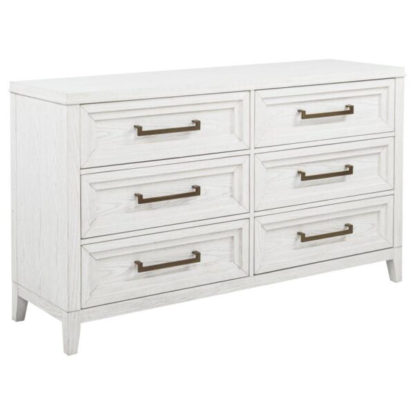 Marielle 5-piece Queen Bedroom Set Distressed White