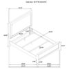 Marielle Queen Upholstered Panel Bed Distressed White