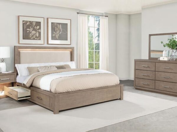 Kenora 4-piece Queen Bedroom Set Barley Brown