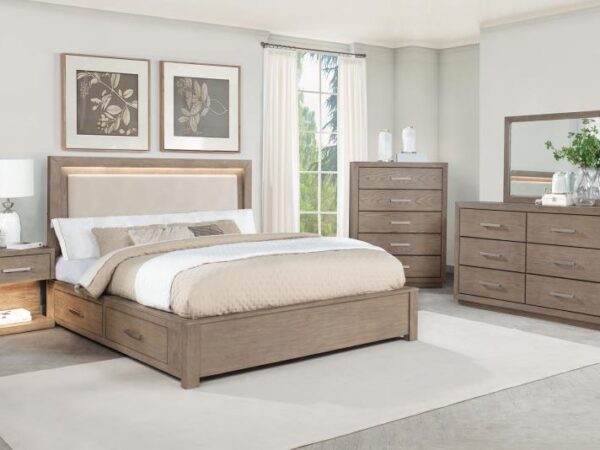 Kenora 5-piece Queen Bedroom Set Barley Brown