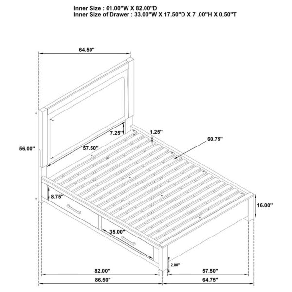 Kenora 5-piece Queen Bedroom Set Barley Brown