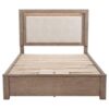 Kenora 56-inch Queen LED Storage Bed Barley Brown