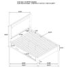 Kenora 56-inch Queen LED Storage Bed Barley Brown