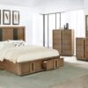 Terrace 2-drawer Eastern King Storage Bed Ash Brown