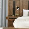 Terrace Queen Wall Panel Storage Bed Ash Brown