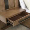 Terrace Queen Wall Panel Storage Bed Ash Brown