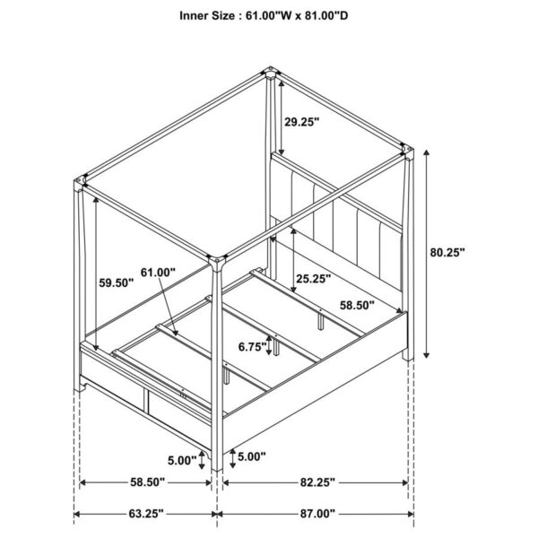 Gran Park 5-piece Queen Bedroom Set Dark Cocoa