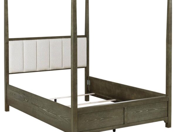 Gran Park Queen Canopy Bed Dark Cocoa