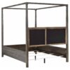 Gran Park Queen Canopy Bed Dark Cocoa