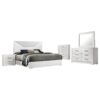 Ives 5-piece Queen Bedroom Set White High Gloss