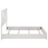 Ives Queen Panel Bed LED Headboard White High Gloss