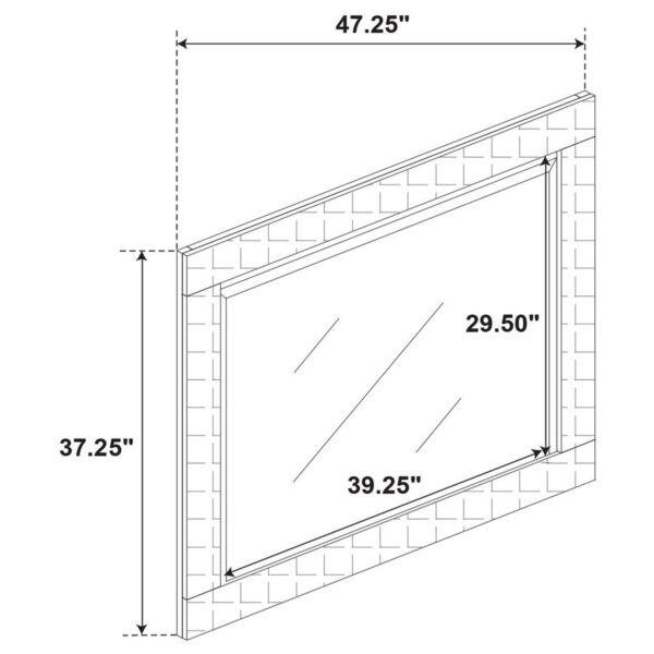 Ives 4-piece Queen Bedroom Set Grey High Gloss