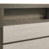 Fenwick Eastern King Bed Bookcase Headboard Grey Oak
