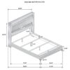 Lucia 4-piece Queen Bedroom Set Grey and Black
