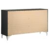 Lucia 5-piece Queen Bedroom Set Grey and Black