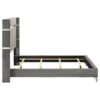 Lucia 61-inch Upholstered Queen Wingback Bed Grey
