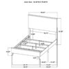 Kaywood 52-inch Full Panel Bed Natural Pine