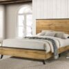 Kaywood 52-inch Eastern King Panel Bed Natural Pine