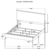 Kaywood 52-inch Eastern King Panel Bed Natural Pine