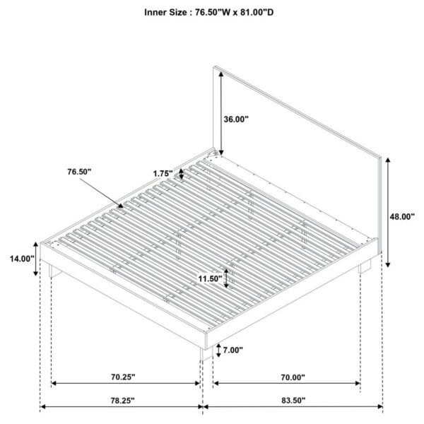 Glenwood 5-piece Eastern King Bedroom Set Warm Brown
