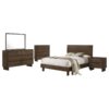 Glenwood 5-piece Queen Bedroom Set Warm Brown
