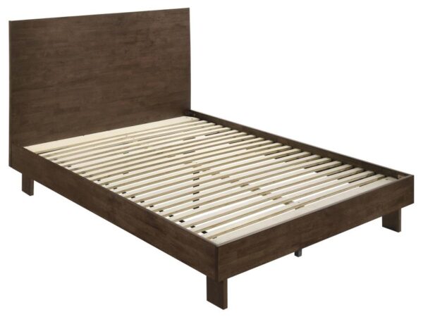 Glenwood 48-inch Queen Platform Panel Bed Warm Brown