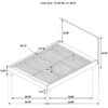 Glenwood 48-inch Queen Platform Panel Bed Warm Brown