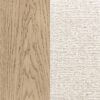 Kailani 52-inch Eastern King Wingback Bed Beige Oak