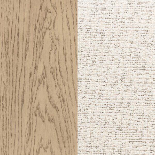 Kailani 52-inch Eastern King Wingback Bed Beige Oak