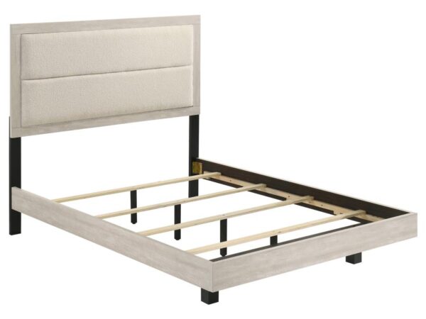 Trenton 54-inch Wood Full Panel Bed Rustic Cream