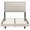 Trenton 54-inch Wood Full Panel Bed Rustic Cream