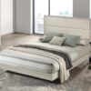 Trenton 54-inch Wood Queen Panel Bed Rustic Cream