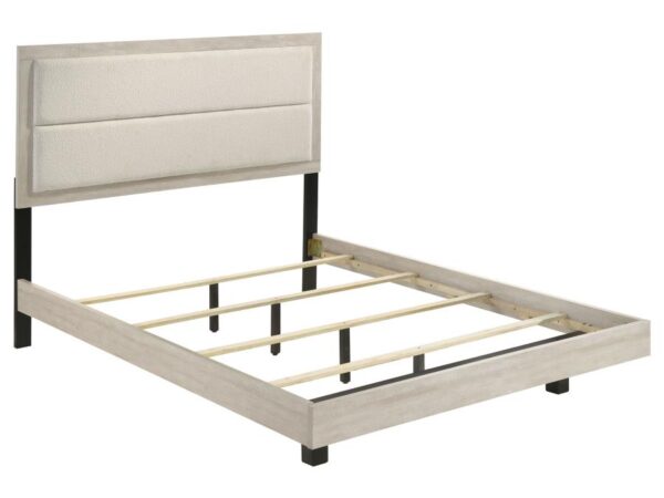 Trenton 54-inch Wood Queen Panel Bed Rustic Cream