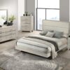 Trenton 54-inch Wood Queen Panel Bed Rustic Cream