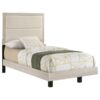 Trenton 54-inch Wood Twin Panel Bed Rustic Cream