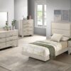 Trenton 54-inch Wood Twin Panel Bed Rustic Cream