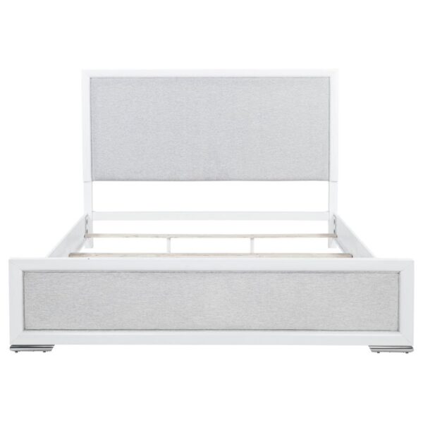 Gracemont 57-inch Eastern King Panel Bed Grey and White
