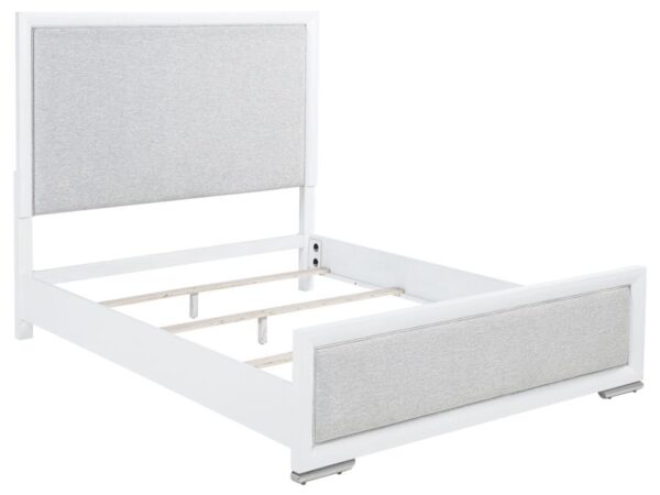 Gracemont 57-inch Queen Panel Bed Grey and White