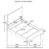 Gracemont 57-inch Queen Panel Bed Grey and White