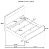 Ladera 56-inch Eastern King Panel Bed Light Elm